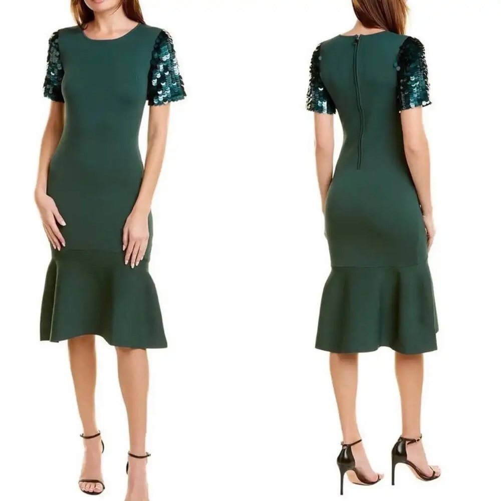 NWOT Sachin & Babi Emerald Green Sequin Bodycon Dress